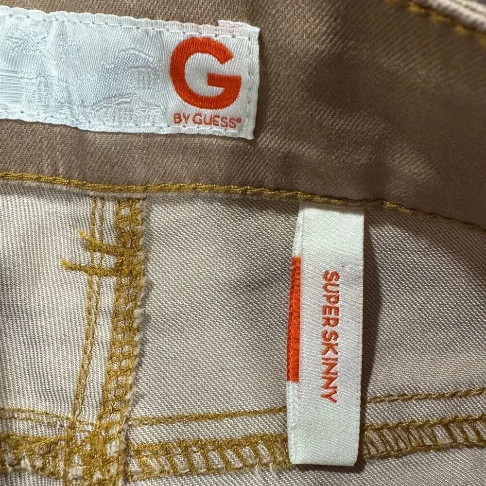 G by Guess Brown Shiny Skinny Jeans
